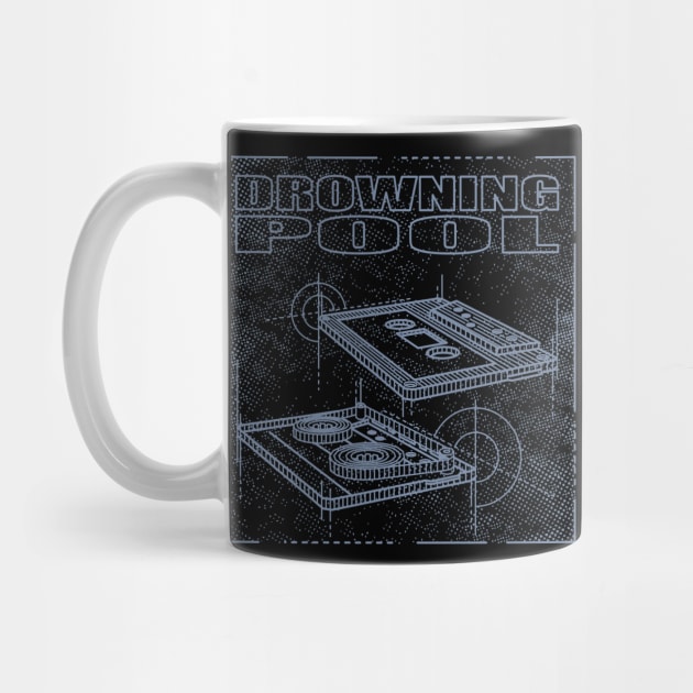 Drowning Pool Technical Drawing by Vector Empire